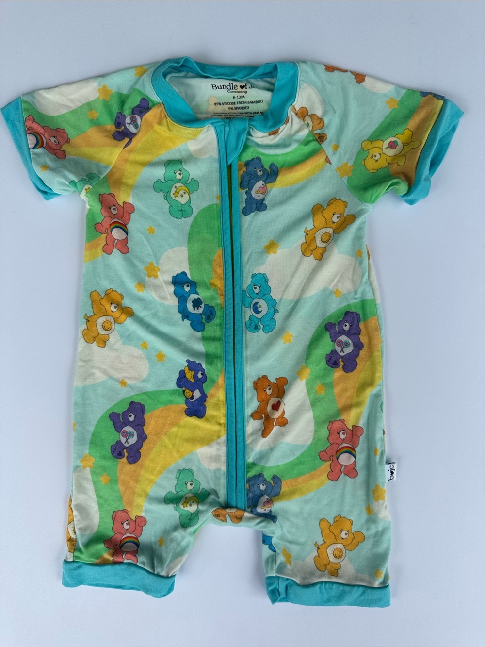Bundle of Joy | Bamboo Care Bears Shortie Onesie | 6-12 months